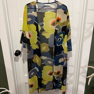 Floral Sheer Kimono Cardigan